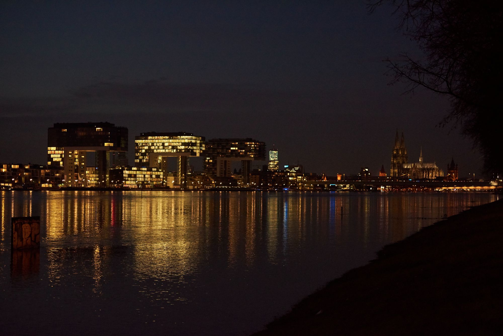 013 09.01.2018 Hochwasser Köln Poller Wiesen